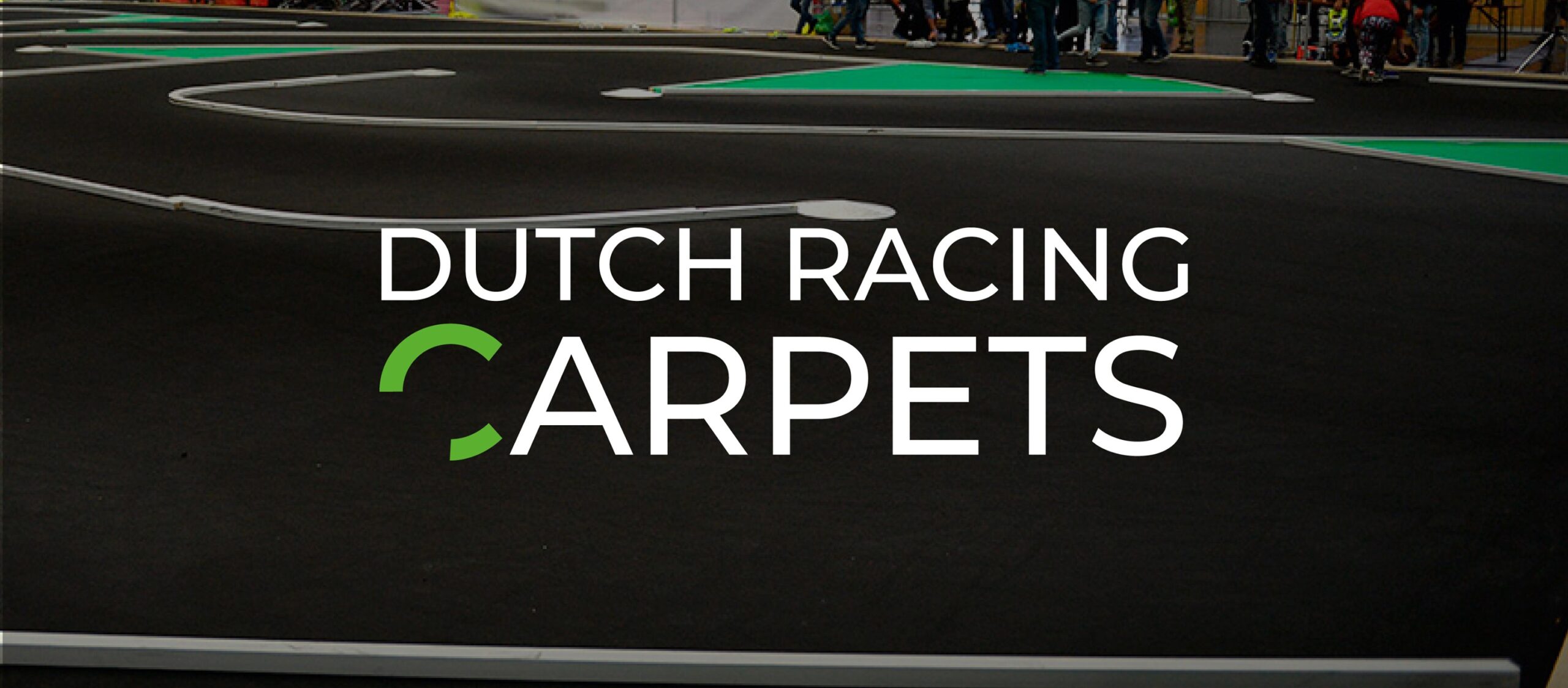 dutch racing carpets logo with racetrack on background